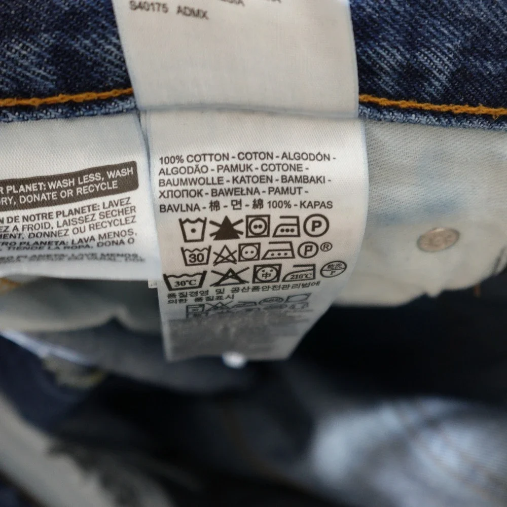 Levi's 550 Jeans Mens 40x30 Blue Relaxed Fit Straight Leg Medium Wash Zip Fly